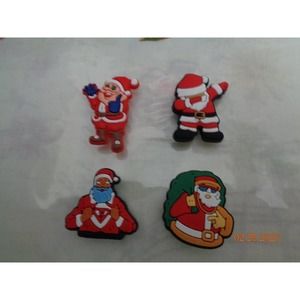 Set of 4 Santa Jibbitz/Charms/Crocs/Christmas - Set 1